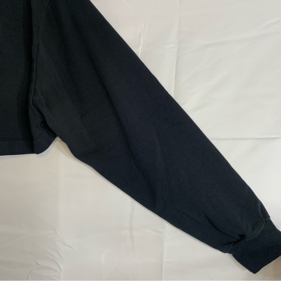 Air Jordan Women’s Long Sleeve Cropped Loose Fit Sweatshirt in Black, size S - Picture 6 of 8